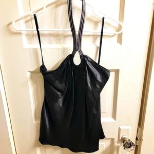 Elie Tahari Gray Halter Top S